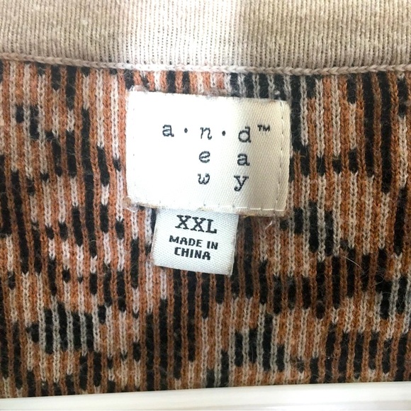 a new day brown & black leopard cardigan sweater XXL - Picture 7 of 7